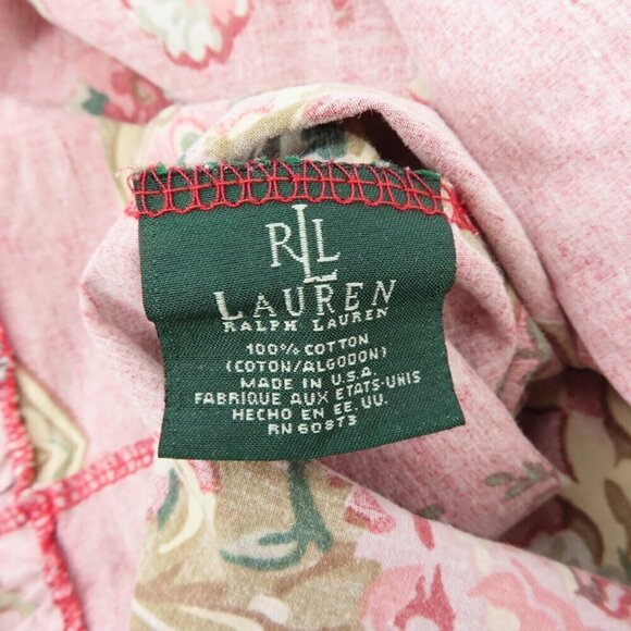 LRL Ralph Lauren Marseilles Red ONE Standard Ruffle Hem Pillowcase Pillow Sham - Picture 8 of 11